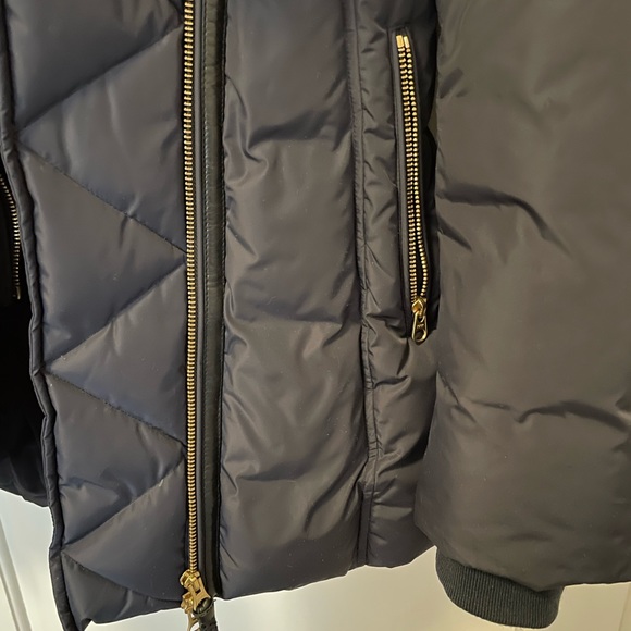 Mackage Navy down jacket with fur hood - Picture 3 of 6